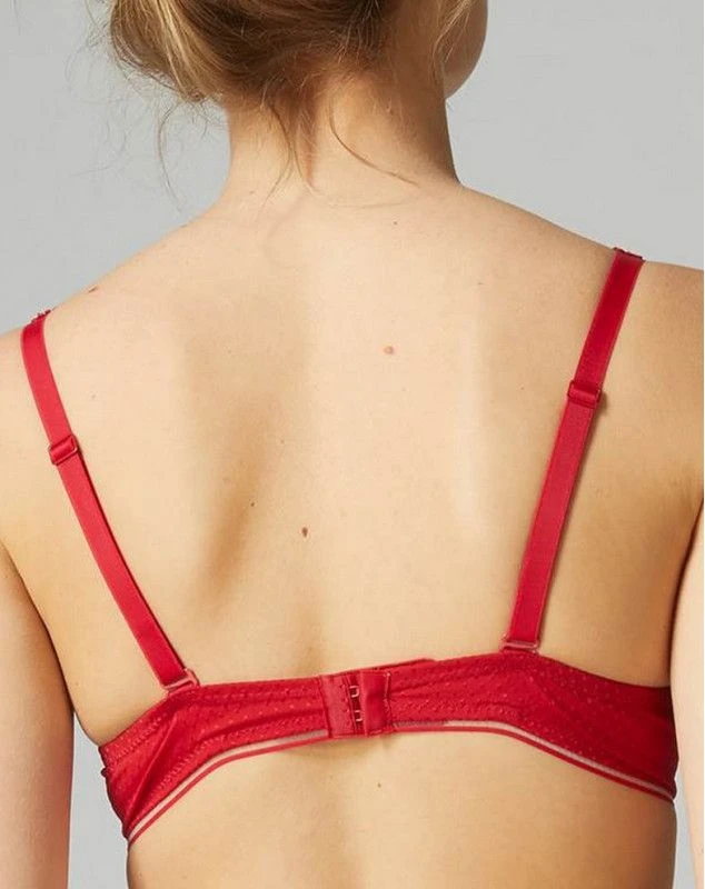 Simone Perele Soutien-gorge Triangle Simone Pérèle Bloom (Rouge Opéra) 3 Simone Perele Soutien-gorge Triangle Simone Pérèle Bloom (Rouge Opéra) – Image 3