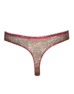 String Prima Donna Twist Café Plume (Cheetah) -Sous-vetement Soldes Boutique string prima donna twist cafe plume cheetah 4