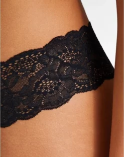 Tanga Aubade Sweetessence (Noir) -Sous-vetement Soldes Boutique tanga aubade sweetessence noir 3