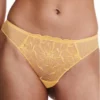 Tanga Chantelle Fleurs (Jaune Soleil)