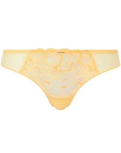 Tanga Chantelle Fleurs (Jaune Soleil) -Sous-vetement Soldes Boutique tanga chantelle fleurs jaune soleil 4