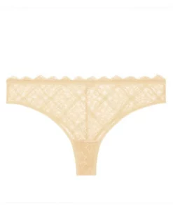 Simone Perele Tanga Simone Pérèle Escale (Vanille) 5 Simone Perele Tanga Simone Pérèle Escale (Vanille) -Sous-vetement Soldes Boutique tanga simone perele escale vanille 2