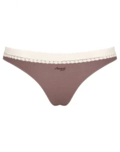 Tangas (Lot De 2) Coton Bio Sloggi GO Ribbed (Angora) 7 Tangas (Lot De 2) Coton Bio Sloggi GO Ribbed (Angora) -Sous-vetement Soldes Boutique tangas lot de 2 coton bio sloggi go ribbed angora 2