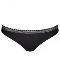 Tangas (Lot De 2) Coton Bio Sloggi GO Ribbed (Noir) -Sous-vetement Soldes Boutique tangas lot de 2 coton bio sloggi go ribbed noir 5