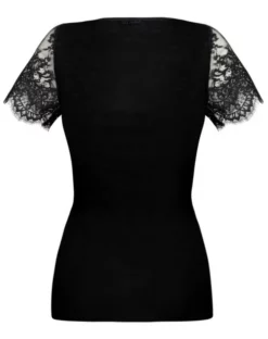 Top Manches Courtes Bien-être Lise Charmel Plaisir Caresse (Noir) -Sous-vetement Soldes Boutique top manches courtes bien etre lise charmel plaisir caresse noir 3